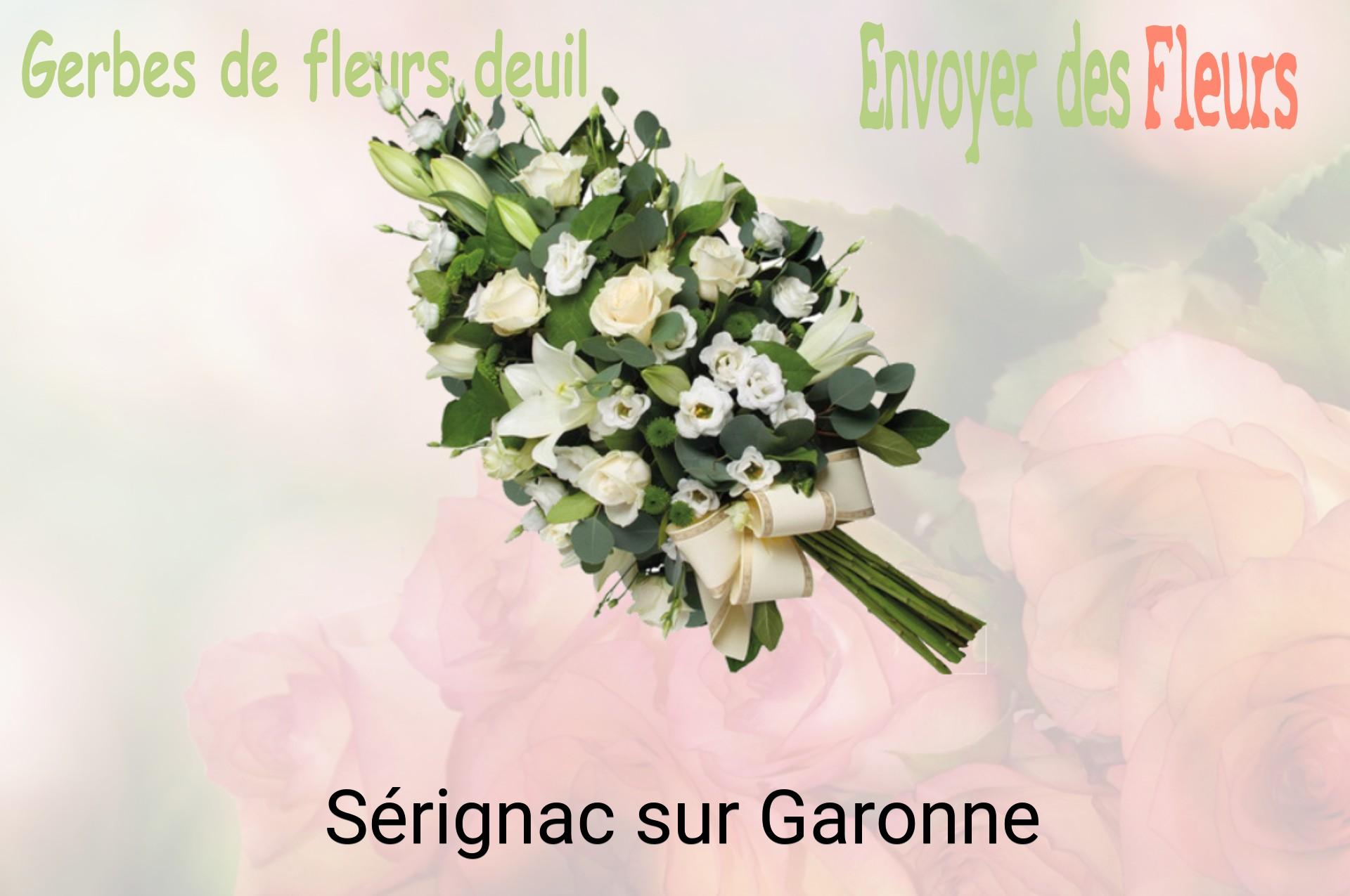 Gerbe de fleurs de deuil livrée à Sérignac-sur-Garonne